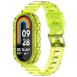 For Xiaomi Smart Band 8 Wrist Band Transparent Silicone Watch Strap with Integrated Watch Case on Sale