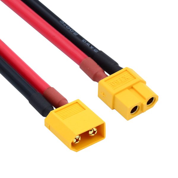 PW-052-MF XT60 0.5m 12AWG Male to Female Extension Cable Connector for RC Battery Portable Power Station Hot on Sale