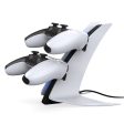 DOBE TP5-0557 For PS5 Controller Charging Station Dual Gamepad Charging Stand with Blue Ambient Light For Discount