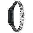 For Xiaomi Smart Band 8 Rhinestone Decor Stainless Steel  Strap Replacement Smartwatch Wrist Band Online now